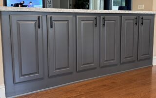 peeling paint on kitchen cabinets